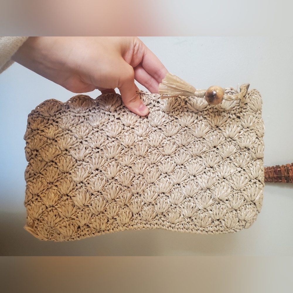Crochet Natural Fiber Pouch